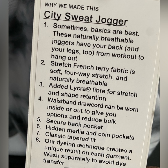 Lululemon city sweat jogger - Picture 3 of 4